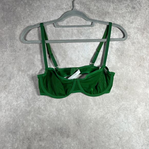Out From Under Balconette Bra Womens Size 34C Green Underwire Unlined NEW - Picture 1 of 6